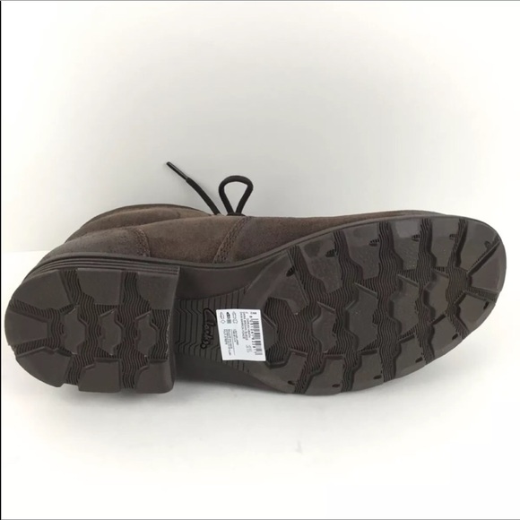 Clark Darian Heath Drk Brown Suede Ankle Boot shoe - Picture 8 of 8